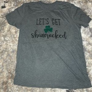 “Let’s get Shamrocked” grey short sleeve shirt